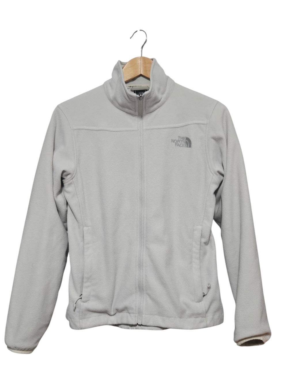 The North Face Lightweight Full Zip Fleece Jacket Light Gray Womens Size Small